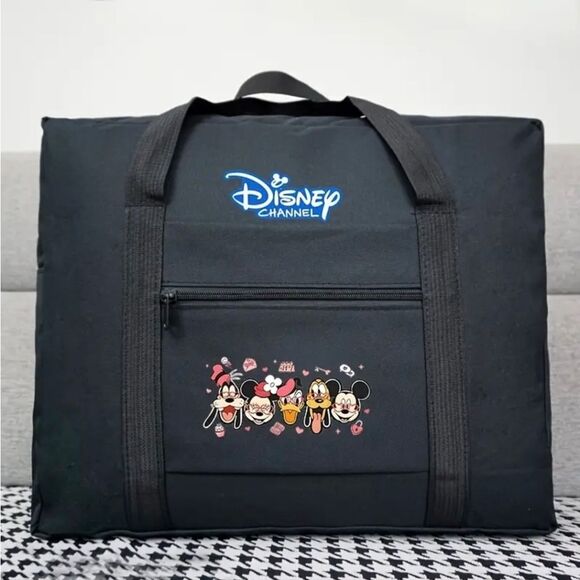 Disney’s Mickey Mouse & Friends Black Oversized Duffle Bag Traveling Bag - Picture 1 of 6